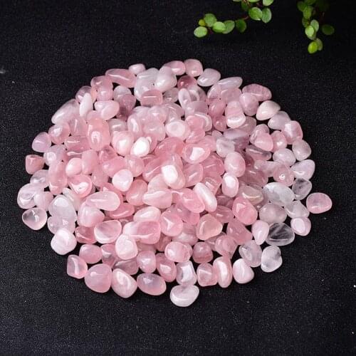 Powder Crystal Pink Stone Rose Quartz Small Gravel DIY House Decoration Flowerpot Aquarium Ornamental Fish Tank FengShui