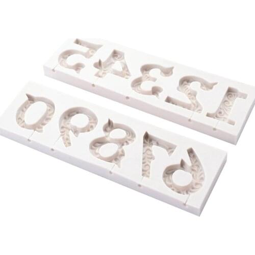 2PCS Cake Mold Numbers Molds Silicone Mold 3D Fondant Mold Cakes Decorating Tools DIY Kitchen Bakeware High Quality Safety Molds
