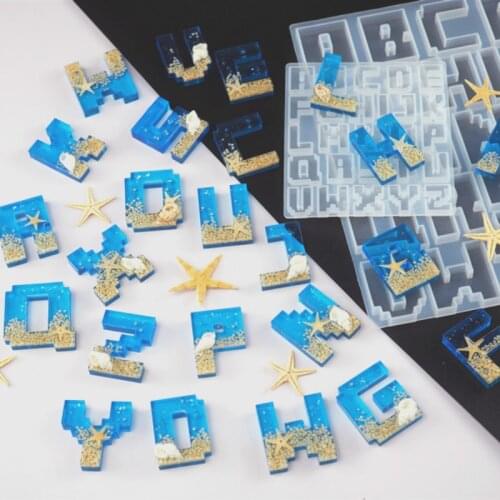 Alphabet Silicone Molds Capital Letter Pendant Mold Initial Mold Large Clear Resin Mold Epoxy Resin Craft Supplies