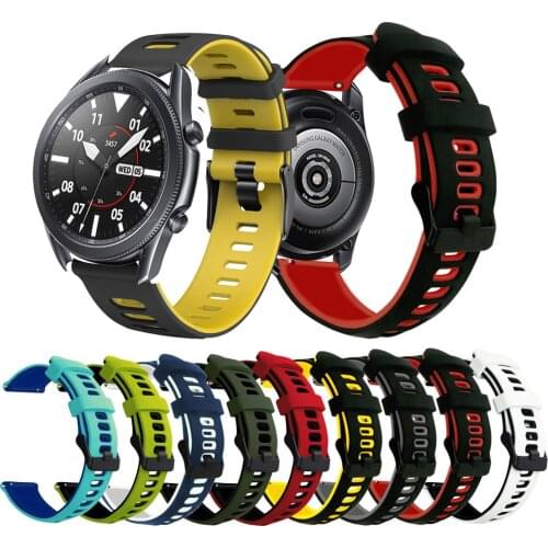 Watchband For Samsung Galaxy Watch 3 45mm 41mm Strap Bracelet 20mm / 22MM Watchstrap Silicone For Garmin venu sq 2 wristband