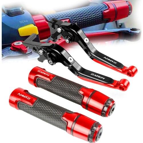 For YAMAHA NMAX125 NMAX-125 2015 2016 2017 Motorcycle Accessories Folding Extendable Moto Adjustable Clutch Brake Levers Logo