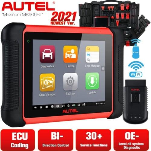 Autel Maxisys MK906BT ECU Coding Super Professional Scanner, Diagnostic Tool OBD2 Car Wireless Bluetooth MS906BT PRO VS MS908P
