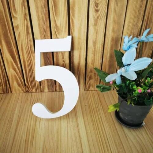 T5EC 0-9 Wooden Number Baby Milestone Photography Props Party Birthday Decorations