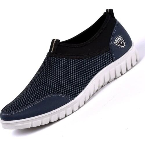 Summer cloth shoes mens lightweight soft-soled lightweight comfortable mesh shoes mens casual shoes mesh breathable shoes H413