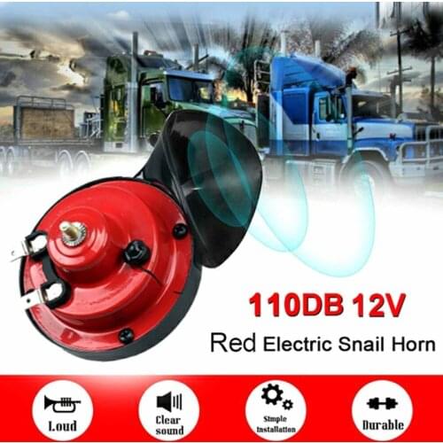 12V Waterproof 110DB Snail Cry Air Horn Vespa Loudnes Universal Car Horn Loud Pressure Klaxon Speaker For Car Motorcycle Clarion