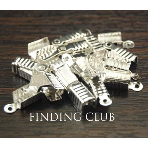 500 pcs Metal diy Jewelry Findings Accessories Textured End Caps & Clasps Crimp Beads Clasp fit jewelry making