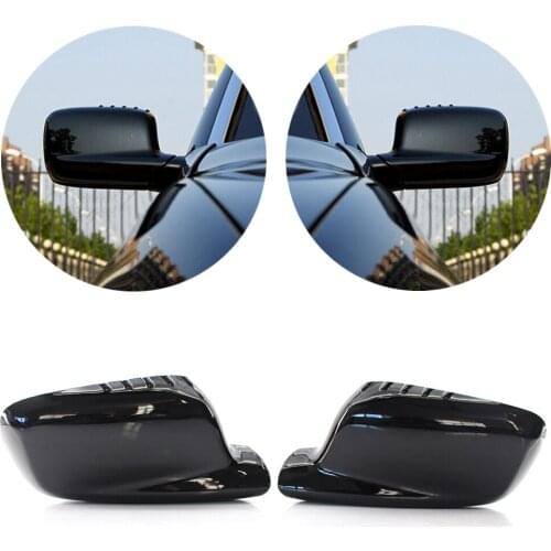 1Pair Car Door Side Mirror Rearview Mirros Cover For BMW 7 Series E65 E66 E67 2001-2008 & 3Serie E46 2000-2006 Left & Right