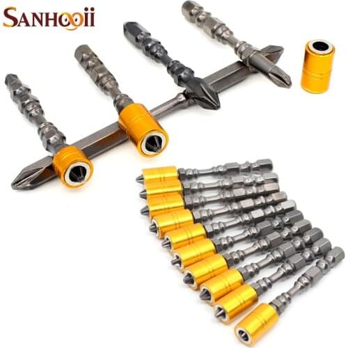 1X Tool Steel PH2 1/4" Strong Hardness Magnetic Phillips Electric Screwdriver Bit Double Cross Head Set Screw Gadgets ZM56
