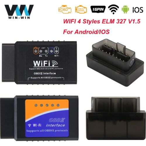 2020 ELM 327 V1.5 OBD2 Wifi Scanner For IOS/Android OBD OBD 2 Auto Car Diagnostic Auto Tool ELM327 V1.5 WI-FI Scaner Automotivo