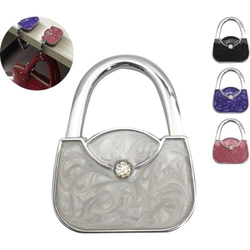 2020 Bag Shaped Bag Hanger Holder Portable Table Hook for Women Totes Foldable Bag Hanger Hooks Table Storage Hook