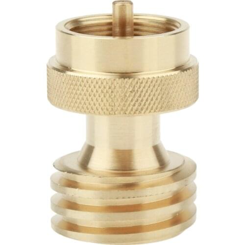 2xUniversal Brass Gas Steel Bottle Propane Tank Adapter Converter