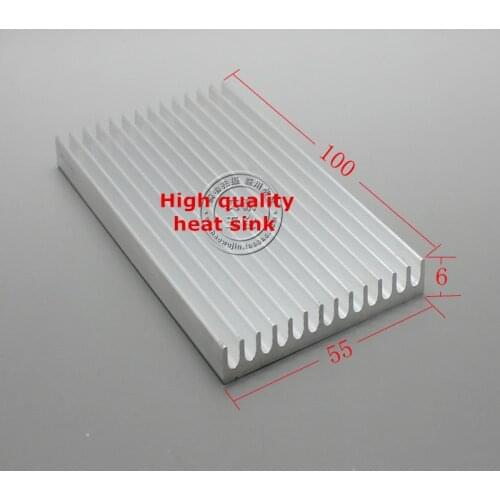 5PCS High quality heat sink thermal conductivity aluminum PCB radiator Components Heat conduction block 100*55*6MM Cooler