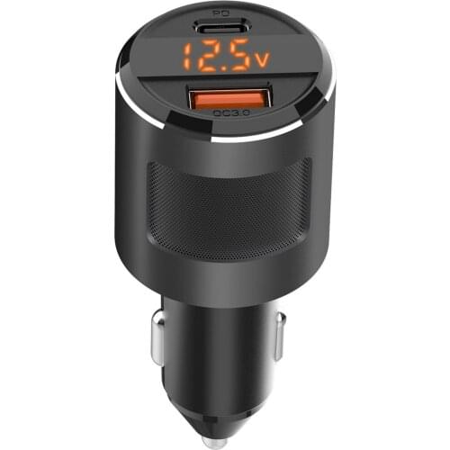 Car Charger 65W USB Quick Charge QC 3.0 Type C PD Fast Car Charging LED Display Universal Mini Car Flash Charge Charger