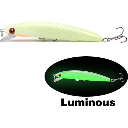 Free Shipping 12cm_17g Fishing Lure Artificial Minnow Hard Bait Luminous Water Wobbler Popper Whopper Plopple YU049