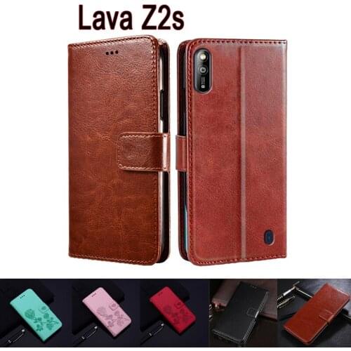 Flip Leather Phone Case For Lava Z2s Cover Wallet Stand Magnetic Card Protective Etui Book On Lava LE000Z93P Z2 S Case Bag