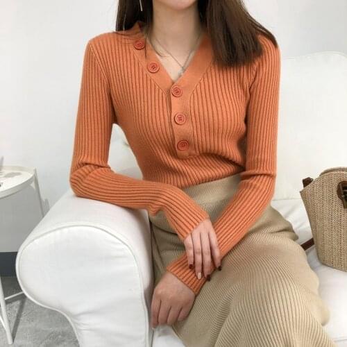 Женские пуловеры с V-образным вырезом Cwzz China At AliExpress