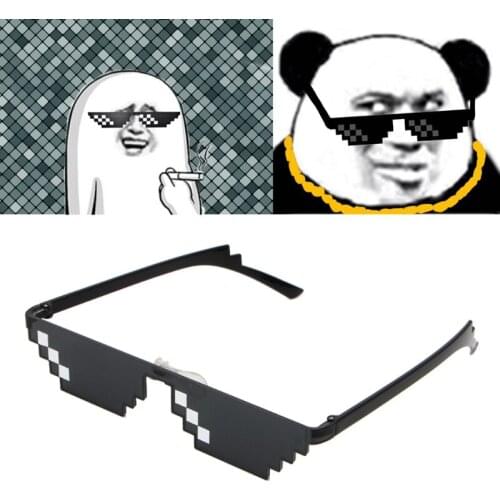 Cool 3 Bit MLG Pixelated Sunglasses Deal With It Glasses Pixel Sunglasses