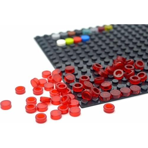450pcs Assemble Building Blocks Flat Tile 1x1 Round Brick DIY Educational Tech Parts Compatible All brand 98138 Toy for Children
