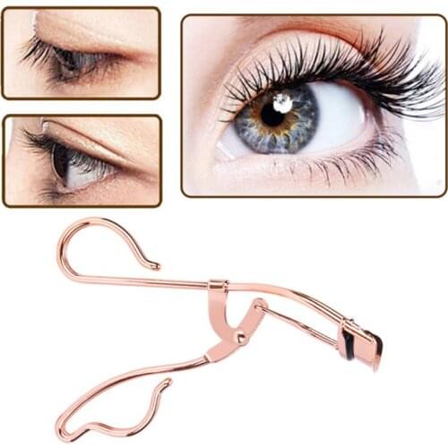 Professional Rose gold Eyelash Curler Eye lashes Curling Clip Eyelash Cosmetic Makeup Tools Accessories For Women