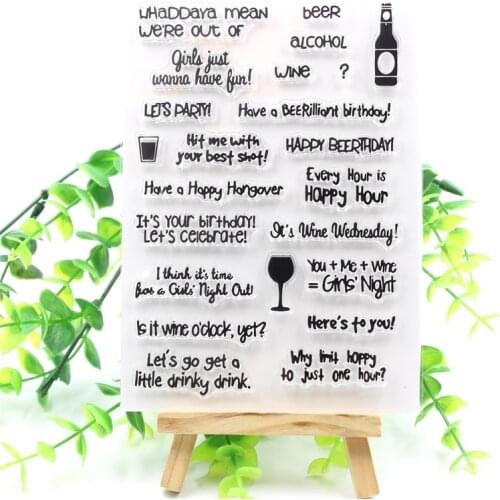 KSCRAFT Its Your Birthday Transparent Clear Silicone Stamps for DIY Scrapbooking/Card Making/Kids Fun Decoration Supplies