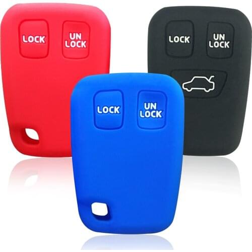 Silicone Key Holder Cover For Volvo Xc90 S40 S60 S70 S80 V40 V70 XC70 2 Button Car Key Cover Case Remote Control Key Accessories