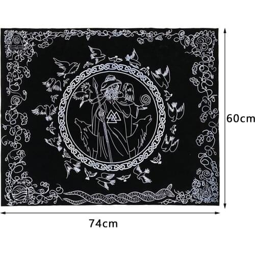 Tarot Card Tablecloth Cub Crystal Grid Altar Velvet Cloth Board Game