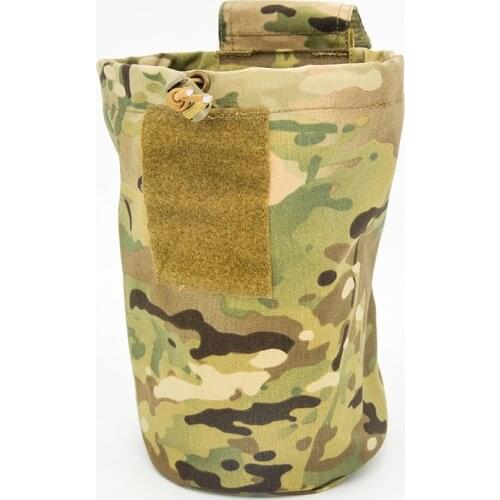 SMTP122 Tactical Molle Folding Dump Drop Magazine Pouch Airsoft Paintball Military Outdoor Hunting Foldable Recovery Mag Bag