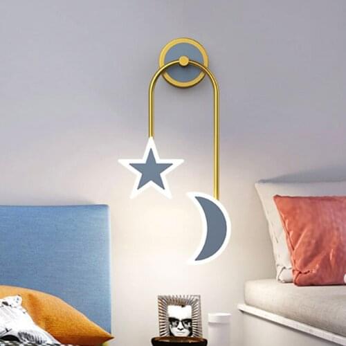 LED wall light creative corridor living room background decoration 110v simple childrens room warm bedroom bedside wall lamp