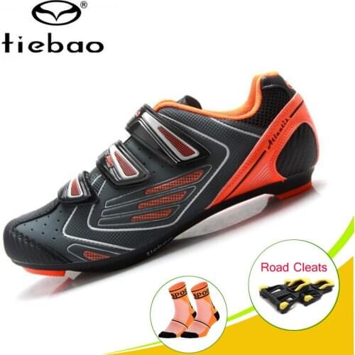 TIEBAO Road cycling shoes zapatos ciclismo bicicletas bicycle riding self-locking breathable Athletic sneakers outdoor bike shoe