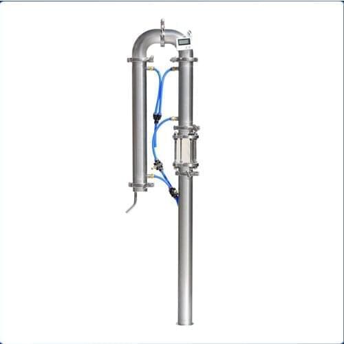 Tubular exchanger with copper net sight glass distillation tower brewing equipment brandy whisky vodka brewing machine