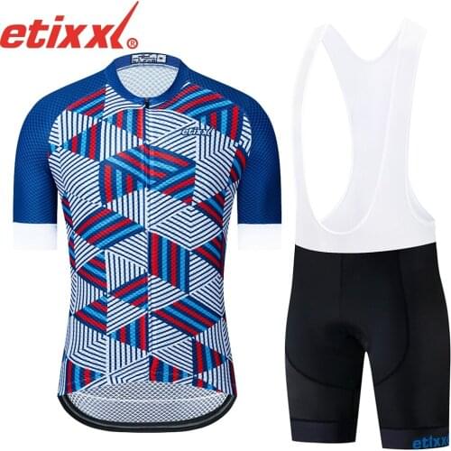 Cycling Clothing Men Summer Bike Clothing Breathable Anti-UV Bicycle Wear/Short Sleeve Cycling Jersey Sets Ropa Ciclismo maillot