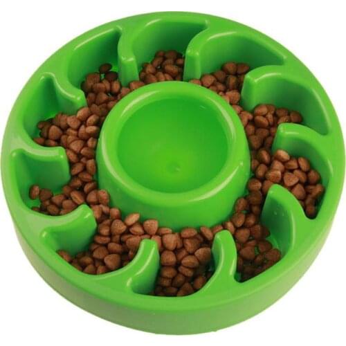 1PC Slow Feed Dog Bowl Anti-Choking Pet Food Bowl Prevent Obesity Healthy Dog Feeder Dish Water Bowl for Dogs YH-460857