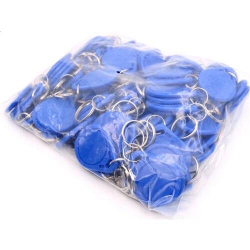 100PCS 13.56MHz 1k IC UID Keyfob Changeable Token Writable R/W Key IC Tag ISO14443A