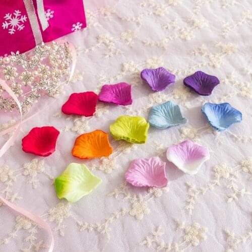 1000/3000pcs Artificial Silk Red Rose Petals Lifelike Wedding Decorations Confetti Event Fake Rose Flower Girl Toss Petal 5z