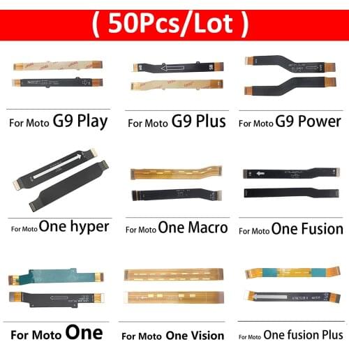 50Pcs/Lot, Main Board Motherboard Connector Flex Cable For Moto G9 G8 Power Play Plus One Hyper Vision Macro Fusion Plus G 5G