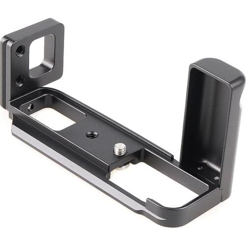 Aluminum Quick Release Vertical Plate with Hand Grip Mount Bracket for Fujifilm XT200 Camera Cage L Board for Fuji X-T200 Camera