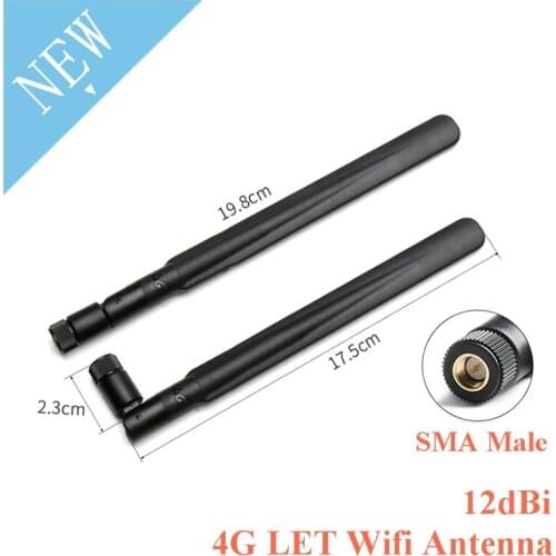 4G LET Wifi Antenna 12dBi High Gain SMA Male Omnidirectional Antenna Router 700-2700MHz Modem for 3G 4G GSM GPRS