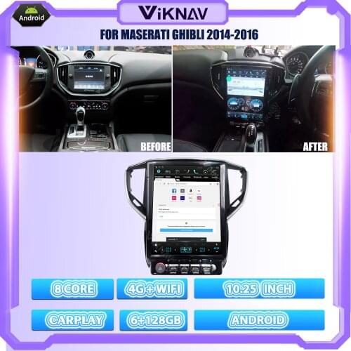 12.1 Inch Android Car Radio For Maserati Ghibli 2014-2016 Gps Navigation Multimedia Video Player Head Unit Tape Recorder