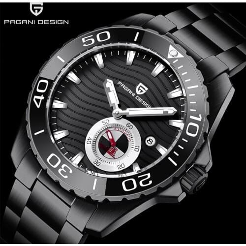 Pagani Design 2021 New Casual Fashion Men' Automatic Mechanical Watch Stainless Steel Night Light Pointer Waterproof Watch Reloj