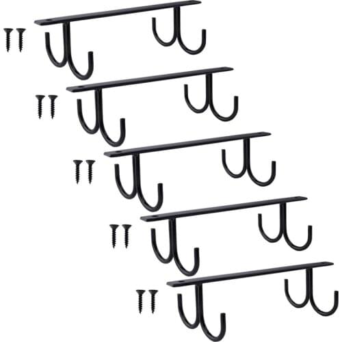 Mug Holder,Cabinet Hook Mug Rack,Coffee Cup Holder, Rustic Mug Tree for Small or Large Coffee Mug, Wine Beer Mug(5 PCS)