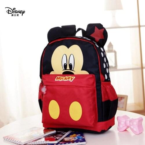 Disney Kindergarten Schoolbag Fashion Boy 3-6 Years Old Child Backpack Cute Cartoon Mickey Minnie Bag