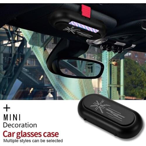 For Mini Cooper Universal Multifunctio Car Interior Sunglasses Storage Bill Card Box Case Holder Accessories R55 R56 R60 F56 F60