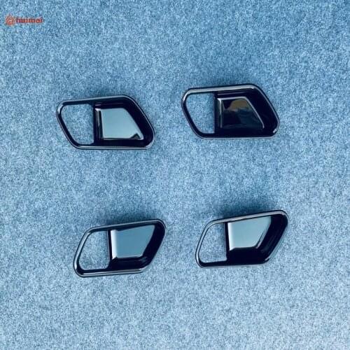For Nissan Note 2021 2022 ABS Black Inner Door Bowl Cover Trim Interior Decoration Mouldings Accessories Car Styling Parts