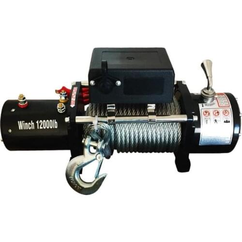 12/24v 4000lb Electric Winch Remote Control Set Heavy Duty SUV ATV Trailer High Strength Steel Electric Winch