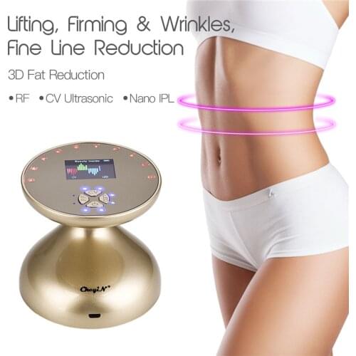 3 In 1 Electric Body Massager Facial RF Massage Slimming Skin Rejuvenation Weight Loss CV Ultrasonic Vibration Phototherapy 45
