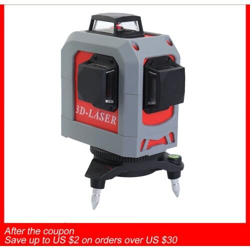 IR 3D Laser Level Self-leveling Super Powerful Laser 360 Horizontal and Vertical Red Line Leveling Tool
