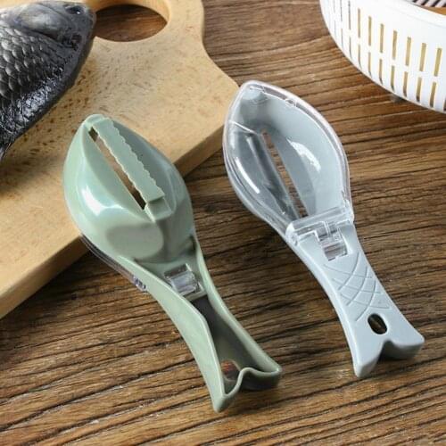 Wear Resistance Modern Quickly Use Fish Scale Scraper with Handle Fish Scale Peeler Comfortable Kitchen Gadget