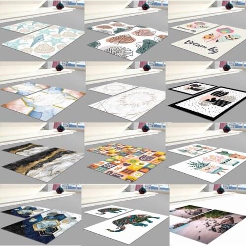 Carpet for Bathroom Non-Slip Floor Mat 3D Print Doorway 2021 Decoration Rugs Durable Set 02