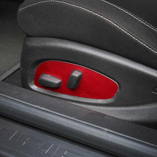 MOPAI Aluminium Car Interior Seat Adjustment Decoration Cover Stickers for Chevrolet Camaro 2017 Up Car Accessories Styling