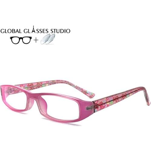Optical Glasses Frames Girl Myopia Prescription Lens 1.56 Index Eyewear Child Spectacle Frame Student Square Eyeglasses TT-658